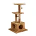 Two By Two The Willow 43-in Faux-Fleece Cat Tree & Condo, Brown image thumbnail 1