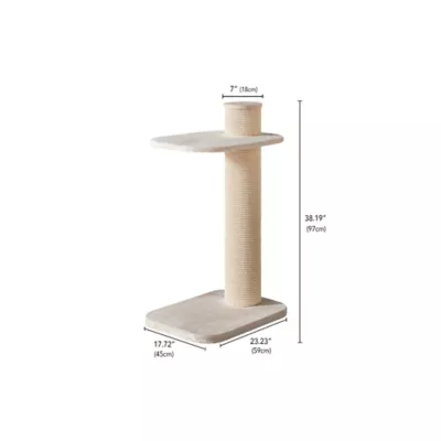 Product Two By Two 38-in City Cat Deluxe European Faux Fur Cat Tree
