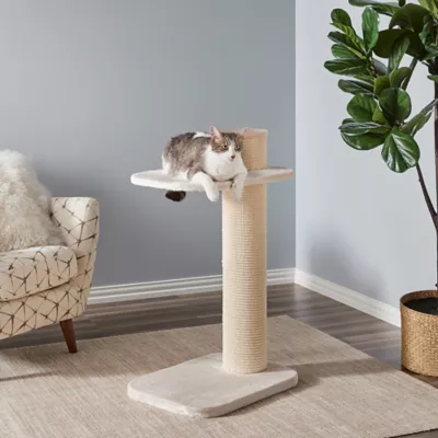 Product Two By Two 38-in City Cat Deluxe European Faux Fur Cat Tree