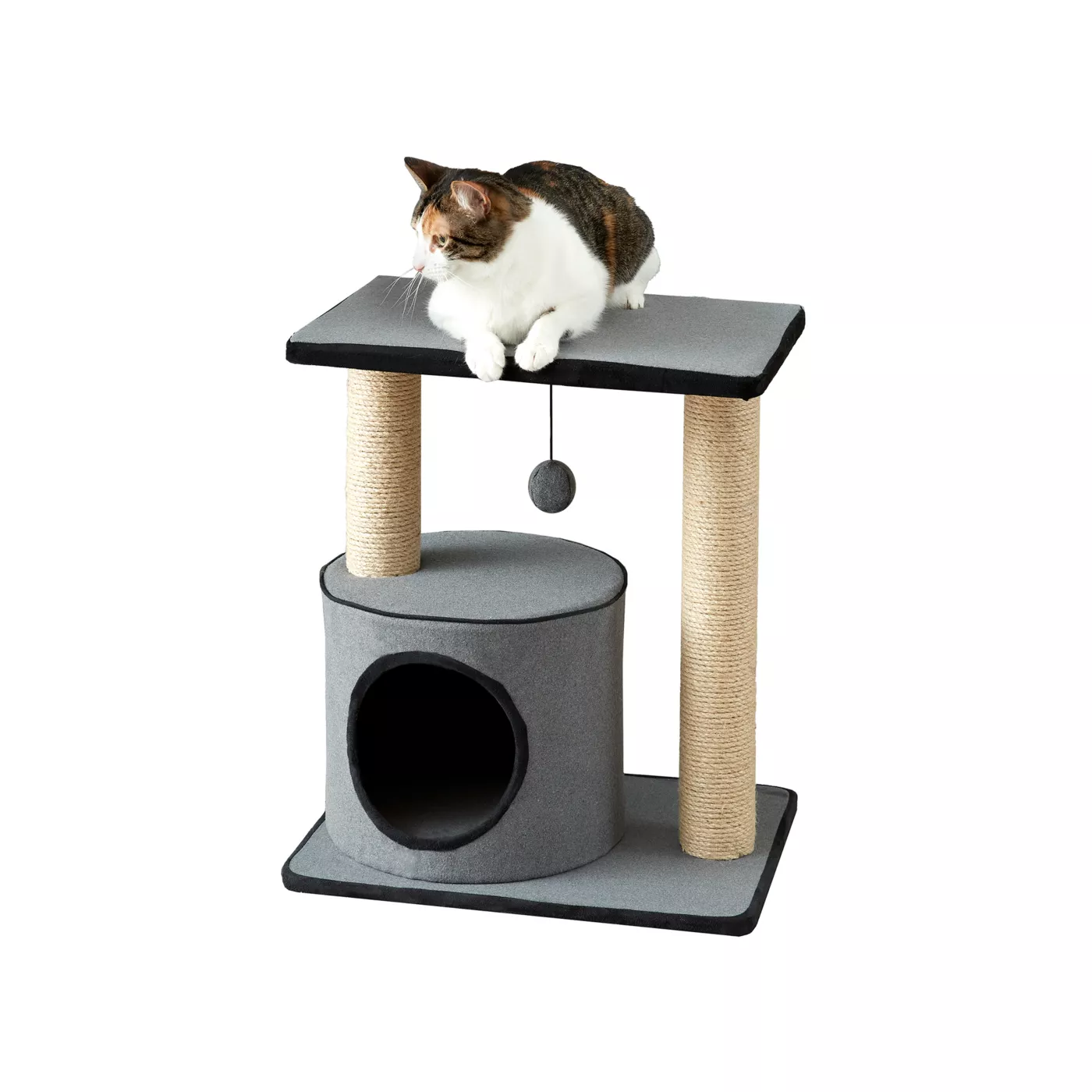 Two By Two The Cherry 20 in Felt Cat Condo Grey