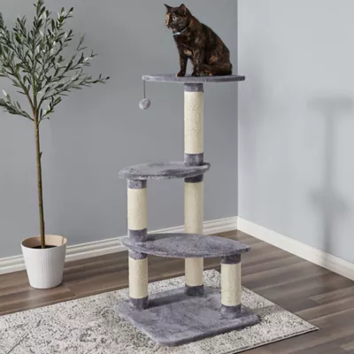 Product Two By Two The Cypress 41-in Plush Cat Tree, Grey