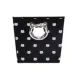 Paw Prints Fabric Black & White Cat Toy Storage Bin image thumbnail 4