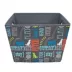 Paw Prints Fabric Word Design Toy Storage Bin image thumbnail 2