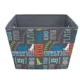 Product Paw Prints Fabric Word Design Toy Storage Bin