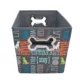 Product Paw Prints Fabric Word Design Toy Storage Bin