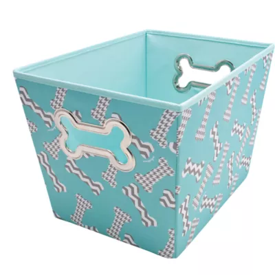 Product Paw Prints Fabric Bone Play Toy Storage Bin