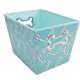 Product Paw Prints Fabric Bone Play Toy Storage Bin