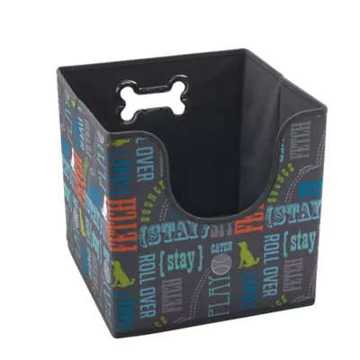 Product Paw Prints Word Design Collapsible Toy Storage Bin