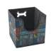 Paw Prints Word Design Collapsible Toy Storage Bin image thumbnail 1