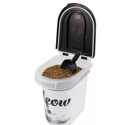 Paw Prints Meow Kitty Pet Food Storage Container 15 lb