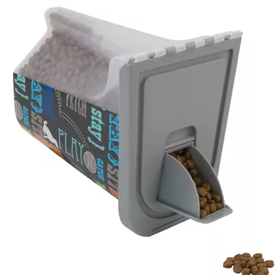 Product Paw Prints Pet Word Design Food Storage Container, 7-lb