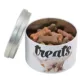 Product Paw Prints Bulldog Tin Treat Jar