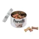 Product Paw Prints Bulldog Tin Treat Jar