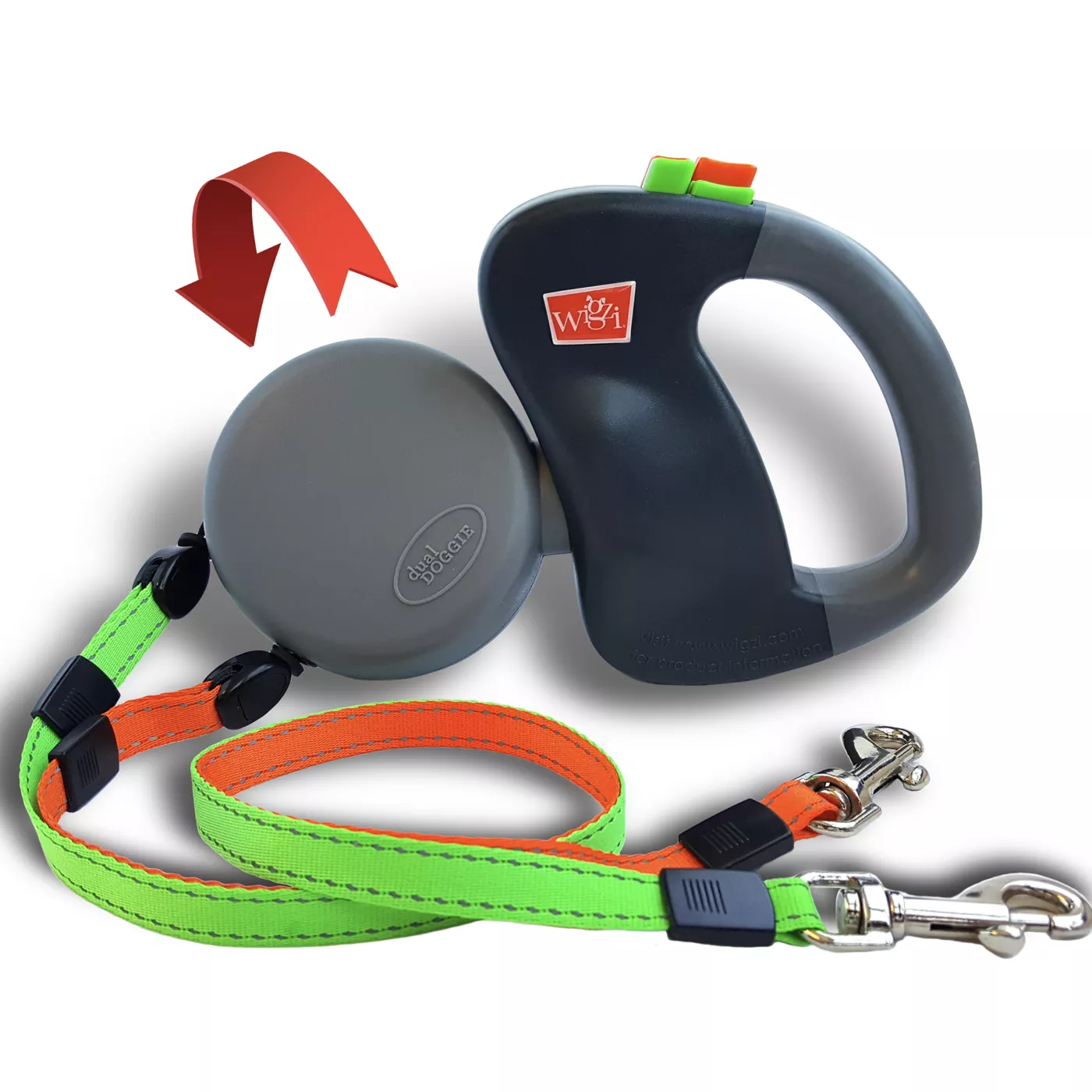 Dual retractable dog lead hotsell