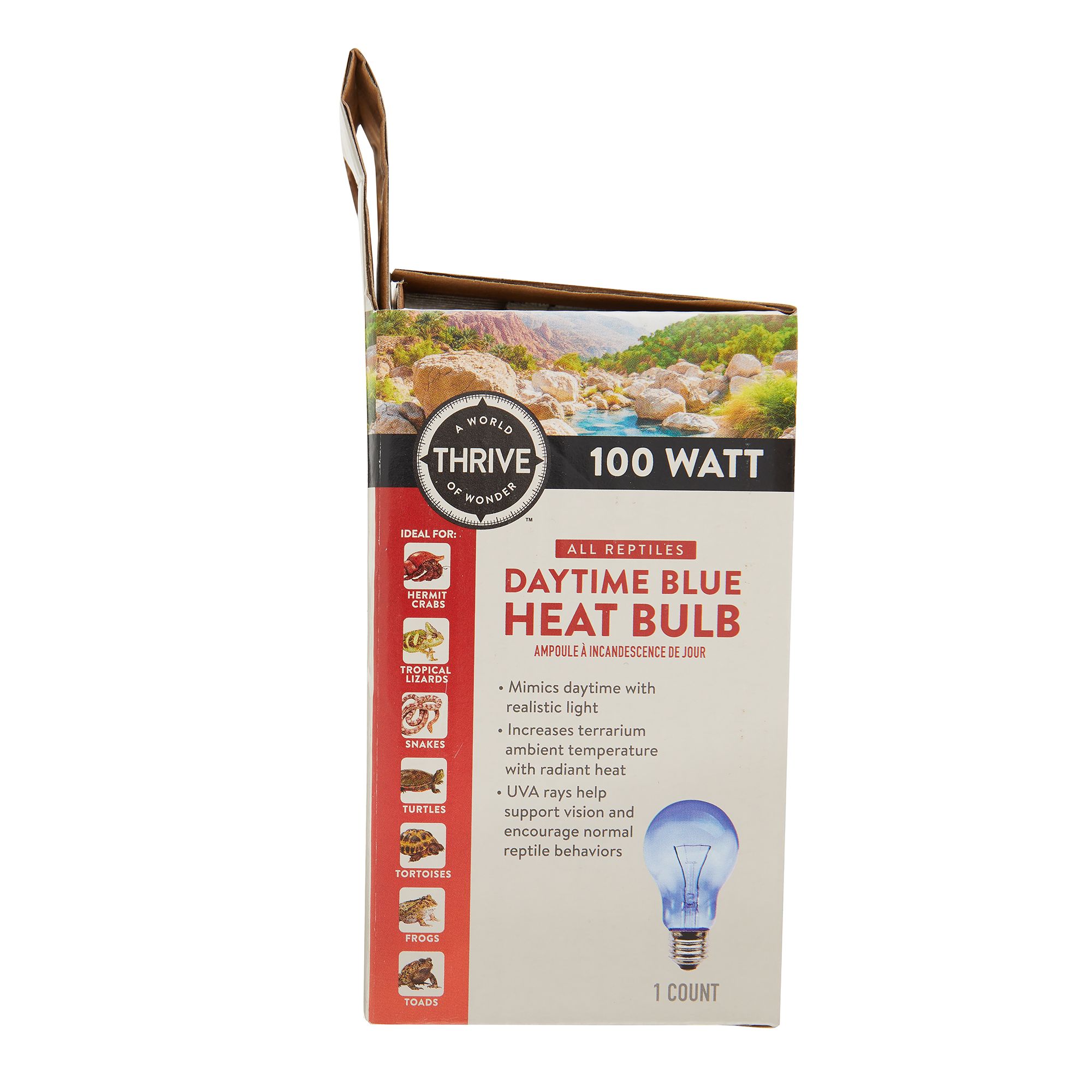 Thrive Reptile Daytime Blue Heat Bulb - Reptile Heat Bulb - 60-100W - thumbnail 4