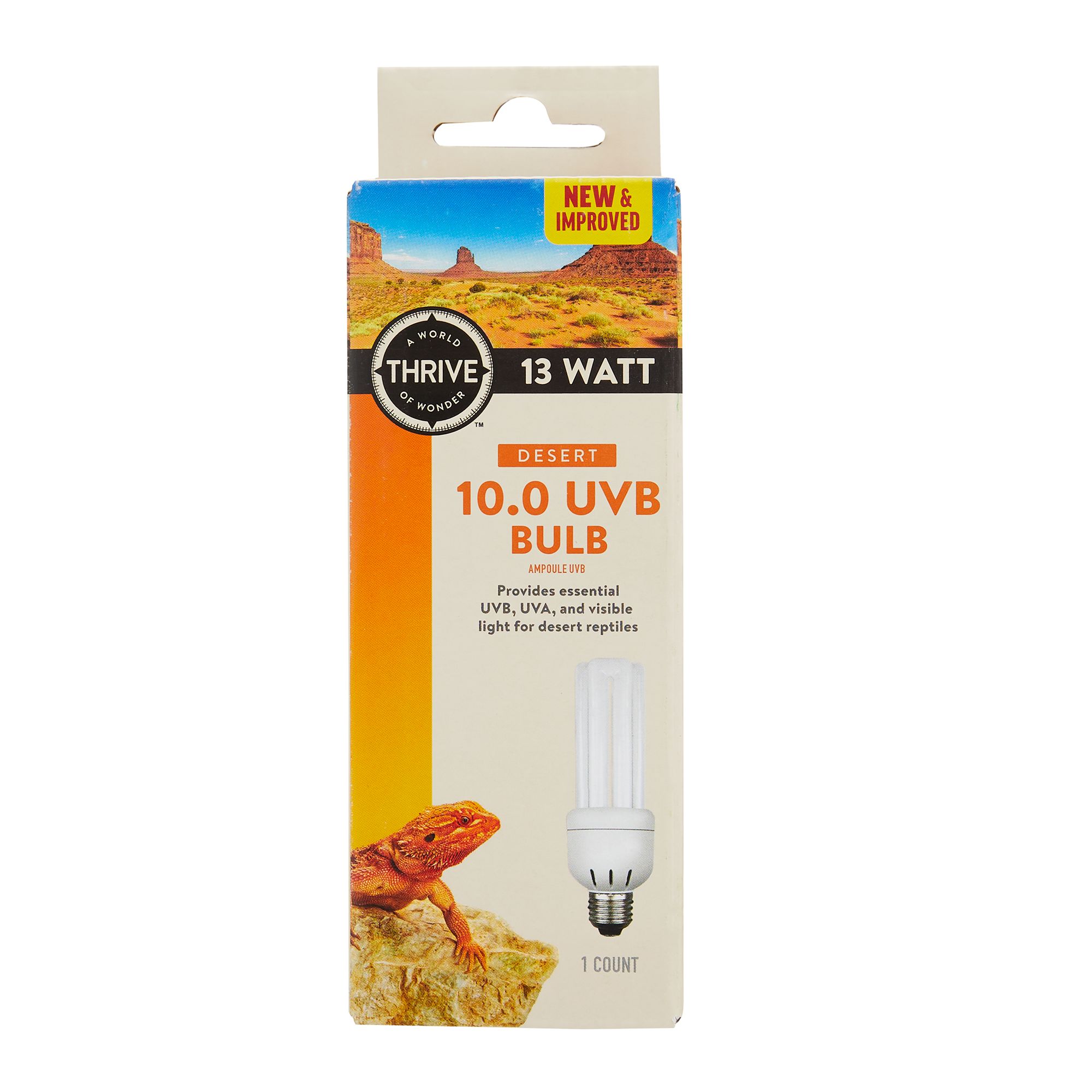 Thrive Desert 10.0 UVB Bulb Size 13W PetSmart