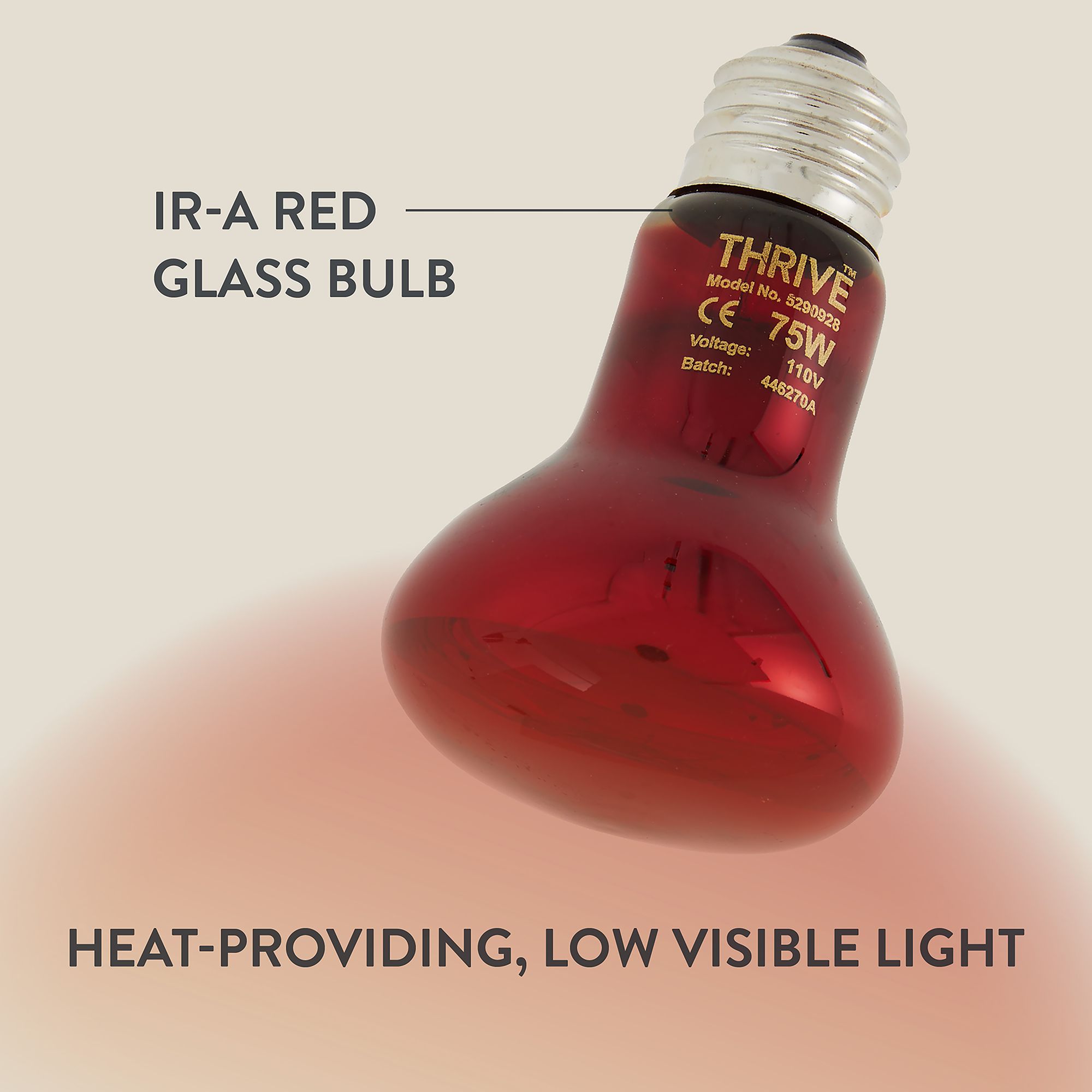 Thrive Nocturnal Infrared Spot Bulb - Infrared Heat Bulb - 50-150W - thumbnail 3