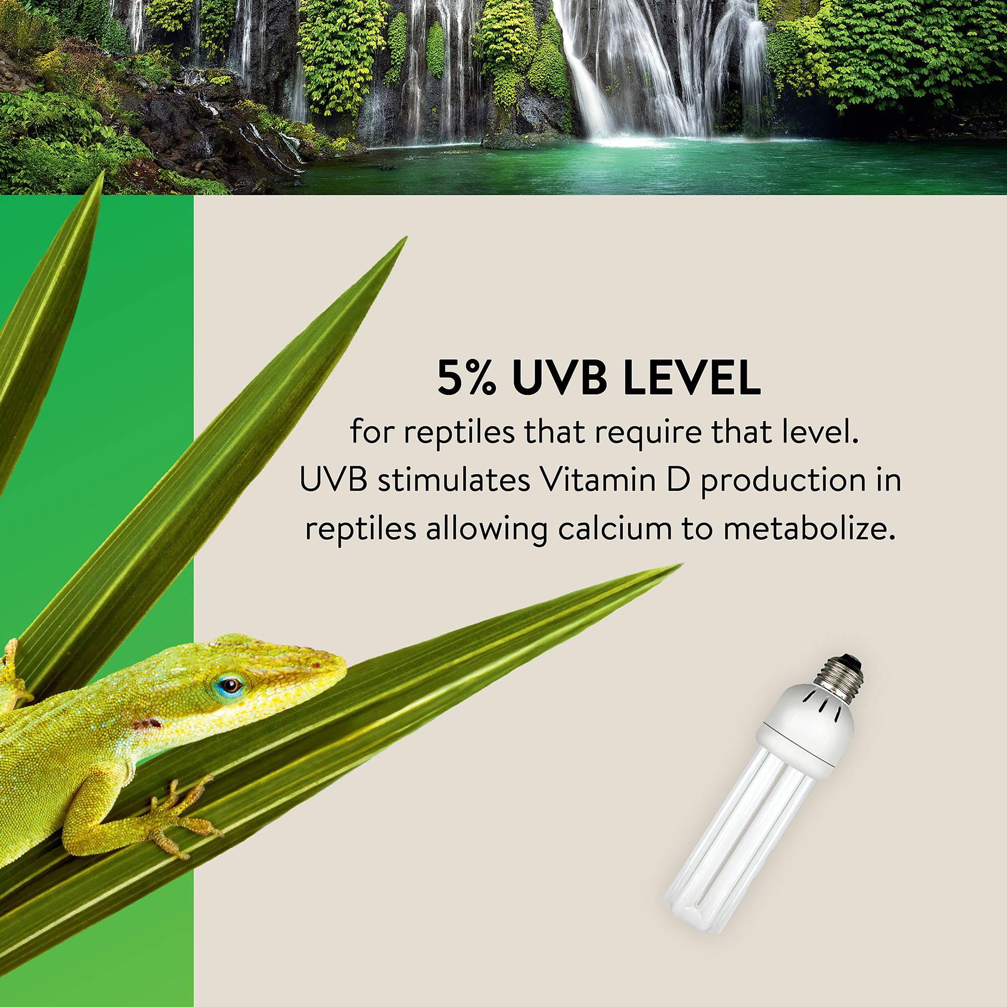 Thrive Tropical 5.0 UVB Bulb - Reptile UVB Lighting - 13-23W - thumbnail 4