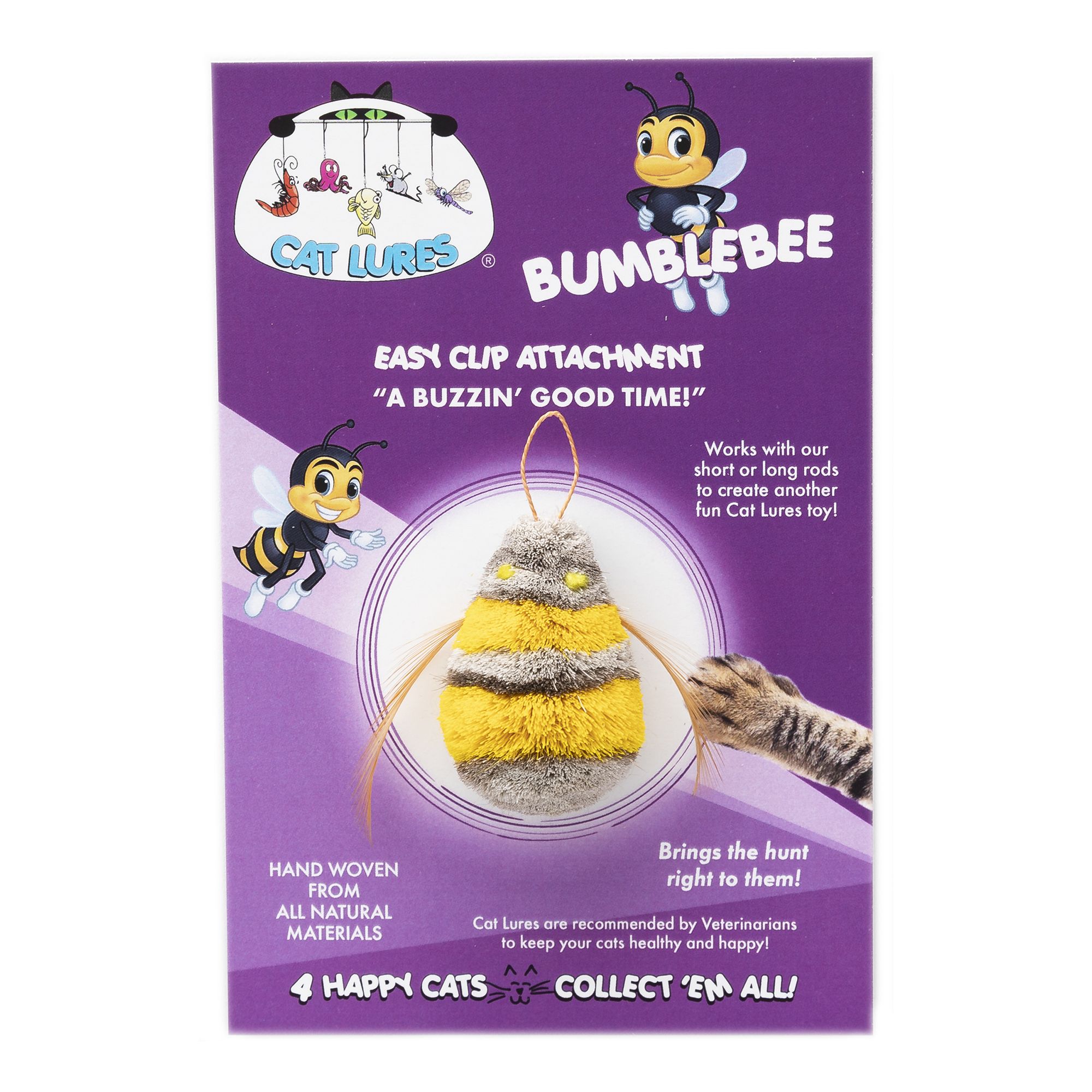 Bumble bee cat clearance toy