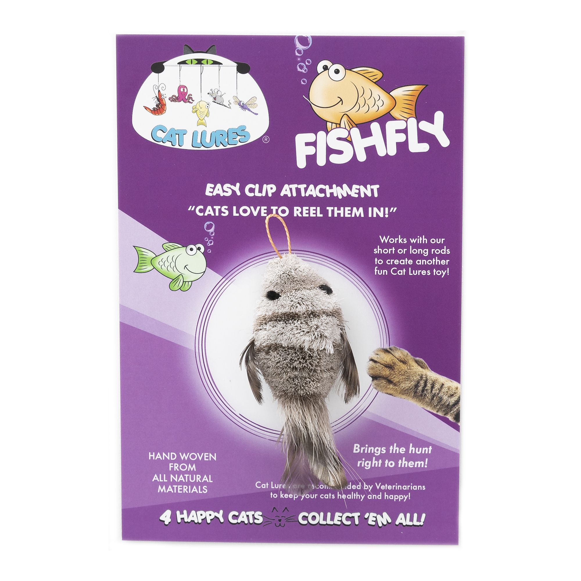 Cat Lures Fishfly Attachment Cat Toy, cat Teasers & Wands
