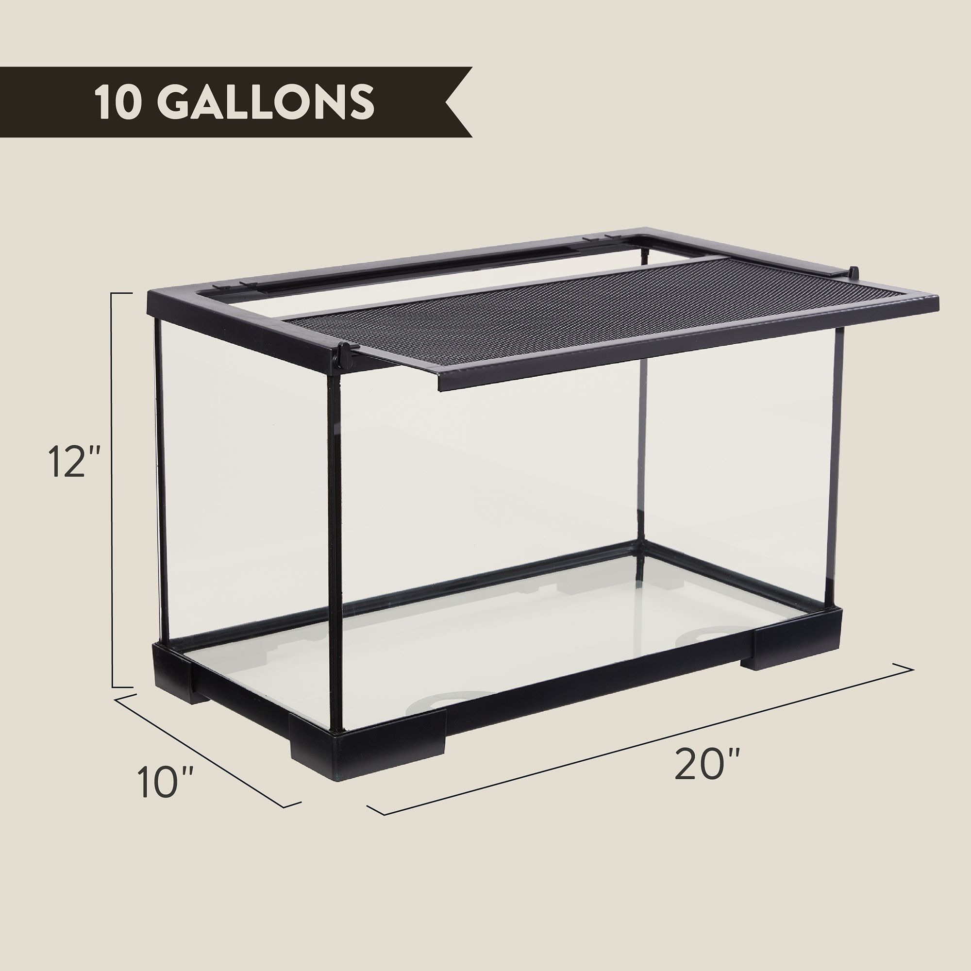 Thrive Desert Reptile Terrarium Essentials Kit - Desert Reptile Terrarium Kit - 10 gallon - 20x10x12 - thumbnail 2