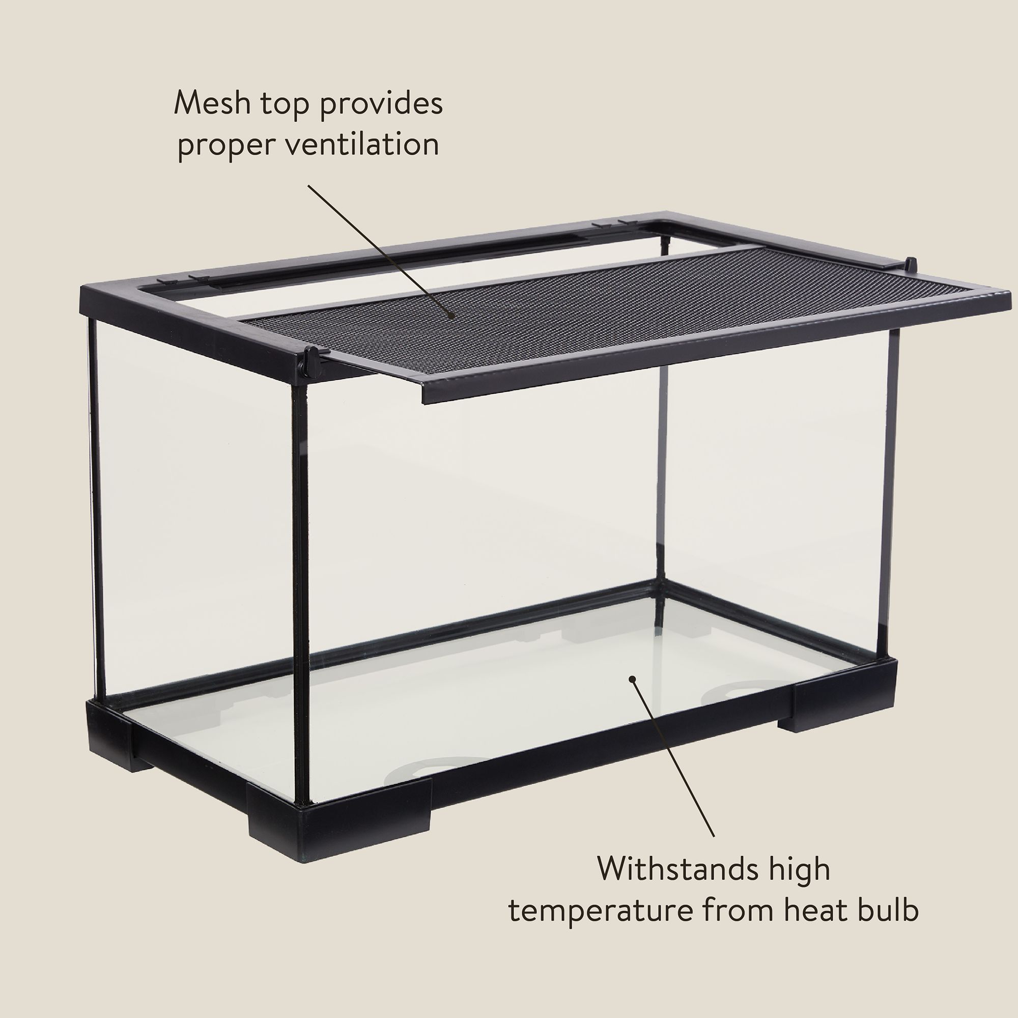 Thrive Desert Reptile Terrarium Essentials Kit - Desert Reptile Terrarium Kit - 10 gallon - 20x10x12 - thumbnail 3