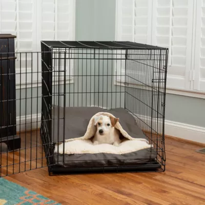 Snoozer® Luxury Microsuede Cozy Cave® Dog Crate Bed - Image 2