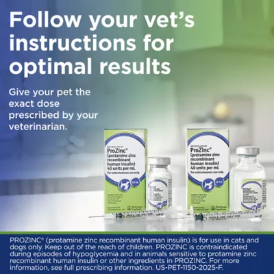 ProZinc (protamine zinc recombinant human insulin) U-40 Injectable for Dogs and Cats, 10 ml - Image 7