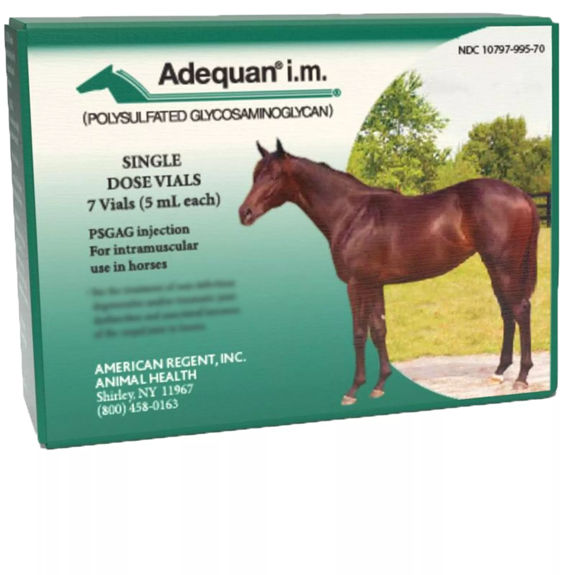 Adequan Equine I.M. for Horses 500mg/5ml 7 x 5ml Vials