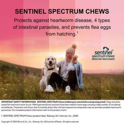 Sentinel Spectrum Chews for Dogs 50.1-100 lbs Blue - 6 Chews (6 Month Supply) - Image 6