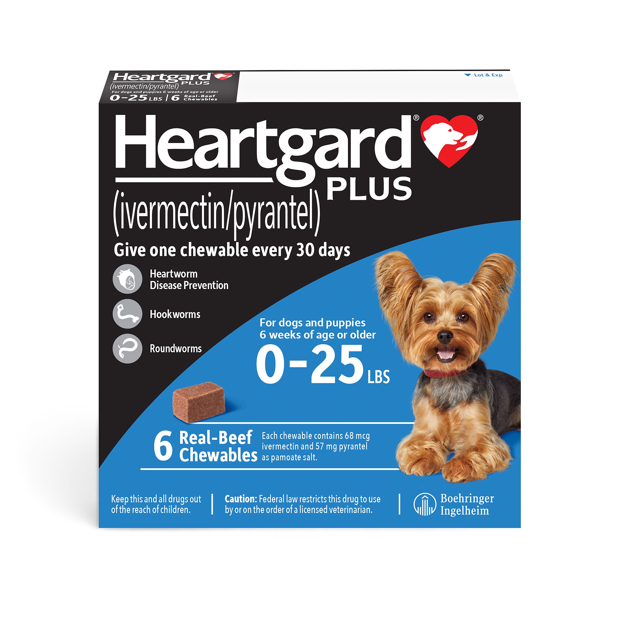 Heartgard Plus Chewables For Dogs 1 25 Lbs Blue Pharmacy Dewormers Parasite Care Petsmart