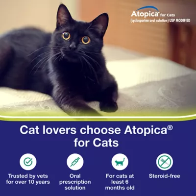 Atopica Cat Atopica | Allergic Dermatitis Treatment | Cat Itch Relief | Oral Solution | 5ml & 17ml - Image 2