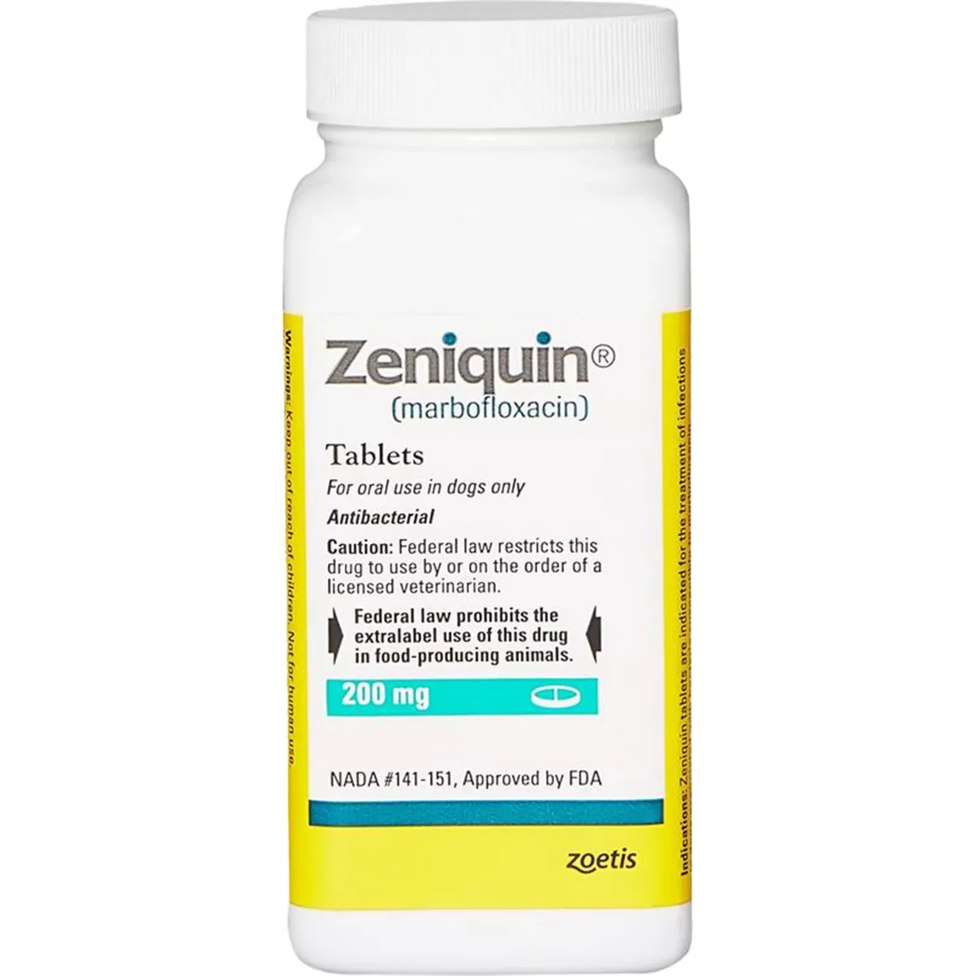 Product Zeniquin - 200 mg, 100 mg, 50 mg, or 25 mg - Single Tablet