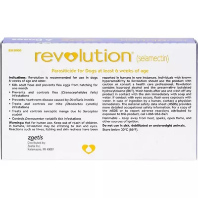 Product Revolution Topical for Dogs 5.1-10 Purple - 3 Month or 6 Month Supply