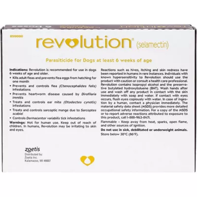 Product Revolution Topical for Dogs 85.1-130 Plum - 3 Month or 6 Month Supply