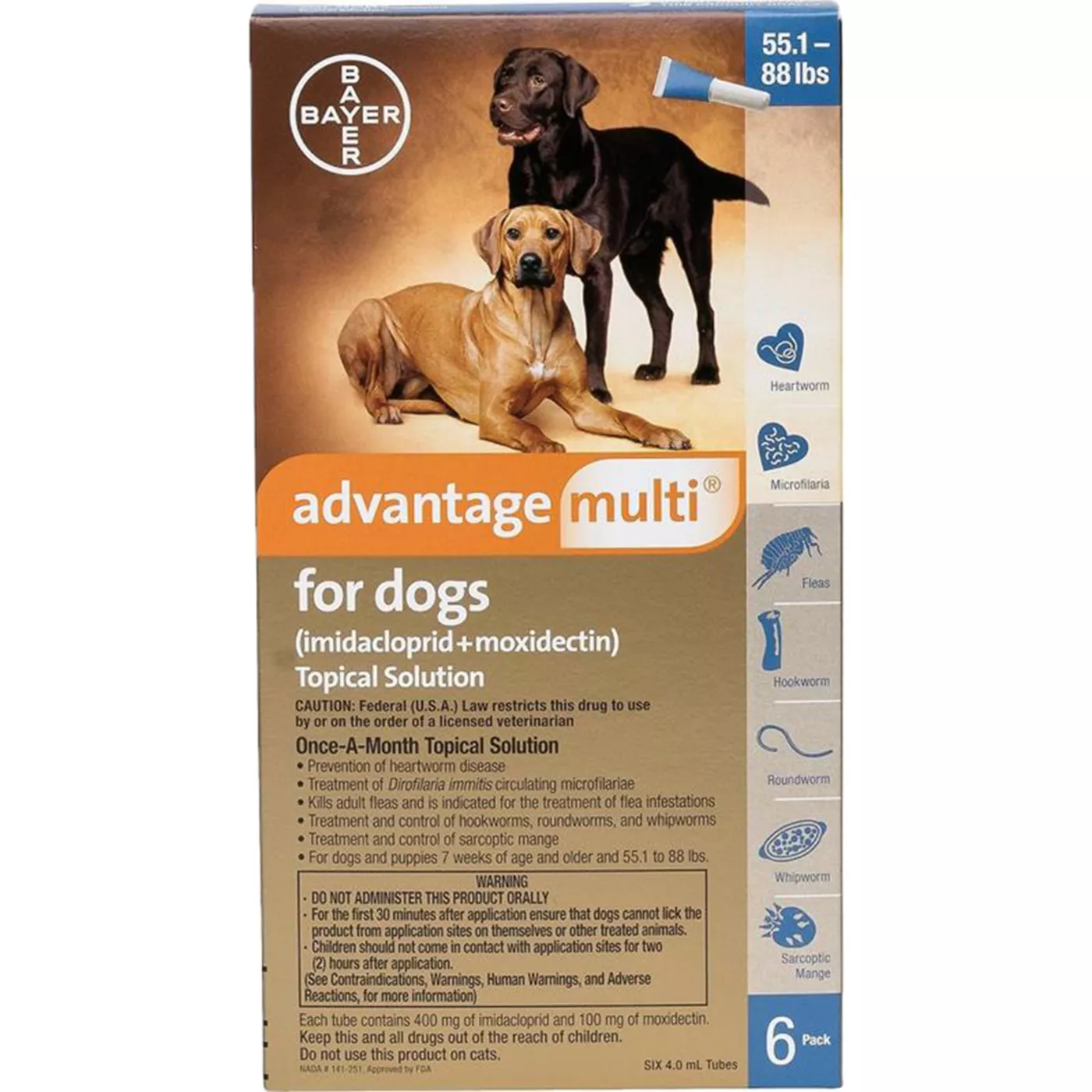 Advantage flea and heartworm for fashion dogs