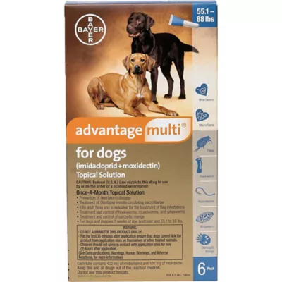 Product Advantage Multi Topical for Dogs 55.1-88 lbs Blue