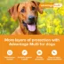 Advantage Multi Dog 6-in-1 Heartworm Prevention | Kills Fleas | Dogs 55.1-88 lbs. | 6-Month Supply image thumbnail 3