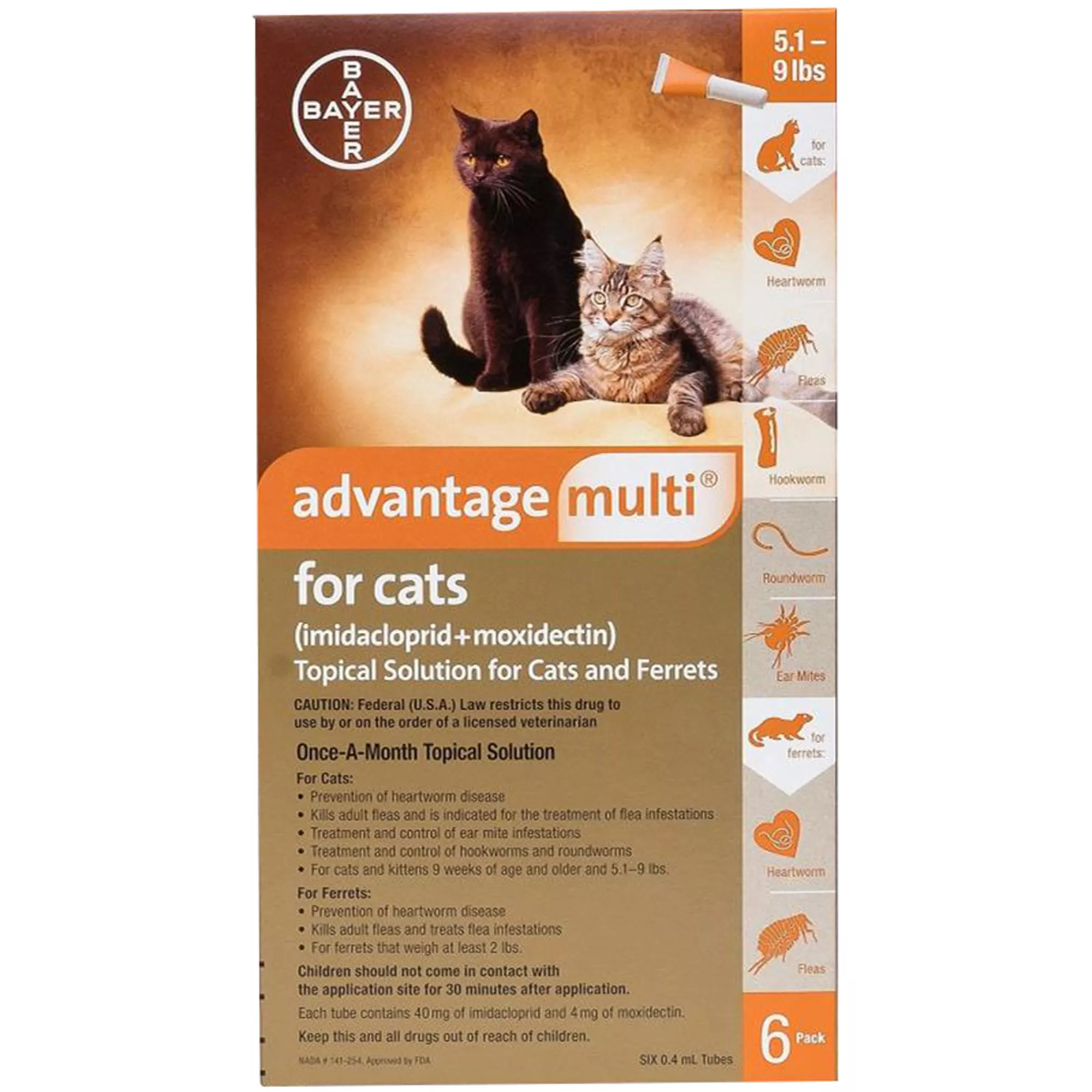 Advantage Multi for Cats 5.1-9 lbs