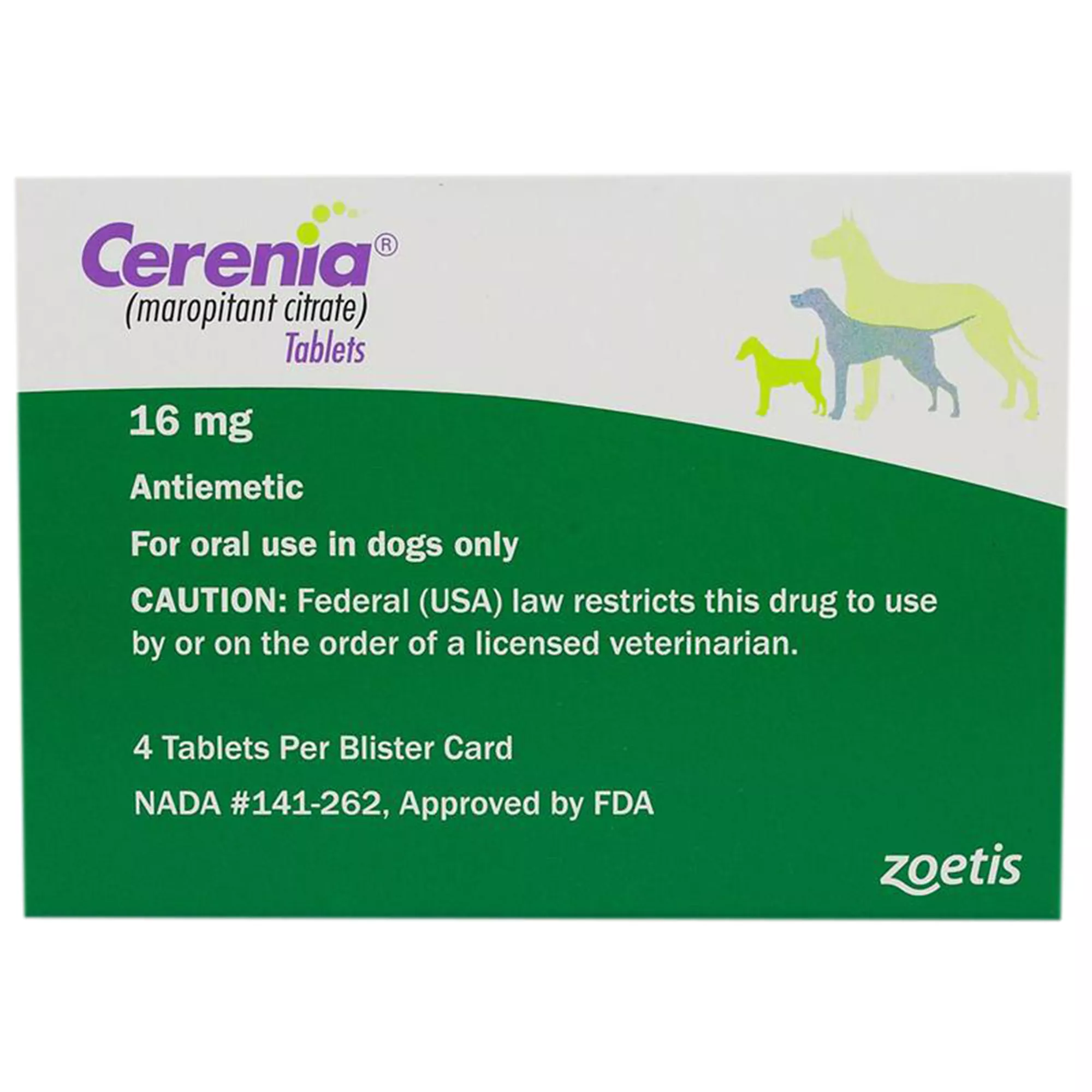 Cerenia Tablets 4 Tablets - 16mg, 24mg, 60mg, 160mg