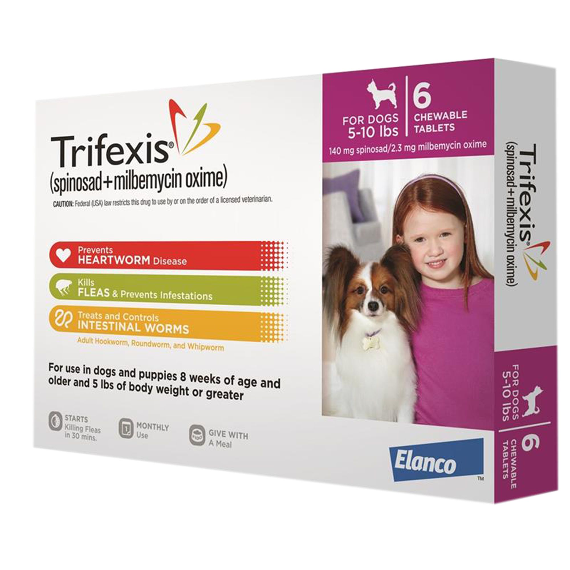 Trifexis for Dogs 6 Pack Size 5 10 lbs