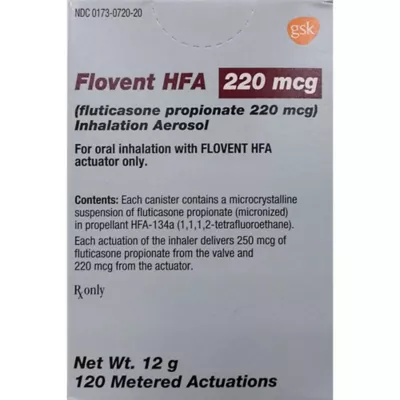 Product Flovent HFA Aerosol - 44 mcg, 110 mcg, 220 mcg