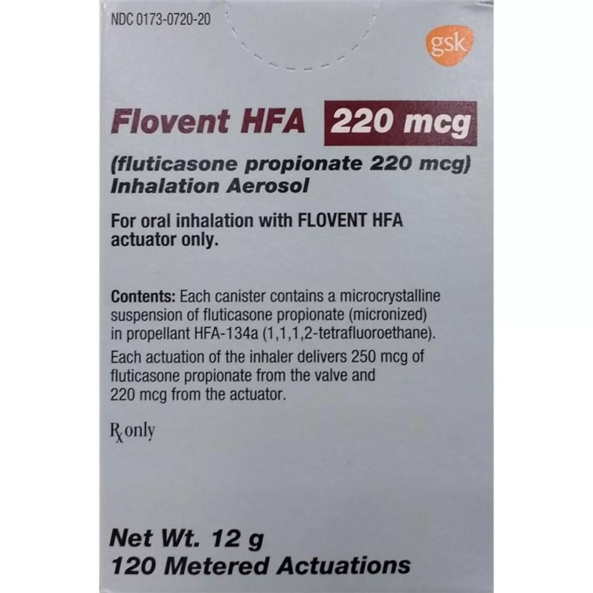 Flovent HFA Aerosol - 44 mcg, 110 mcg, 220 mcg