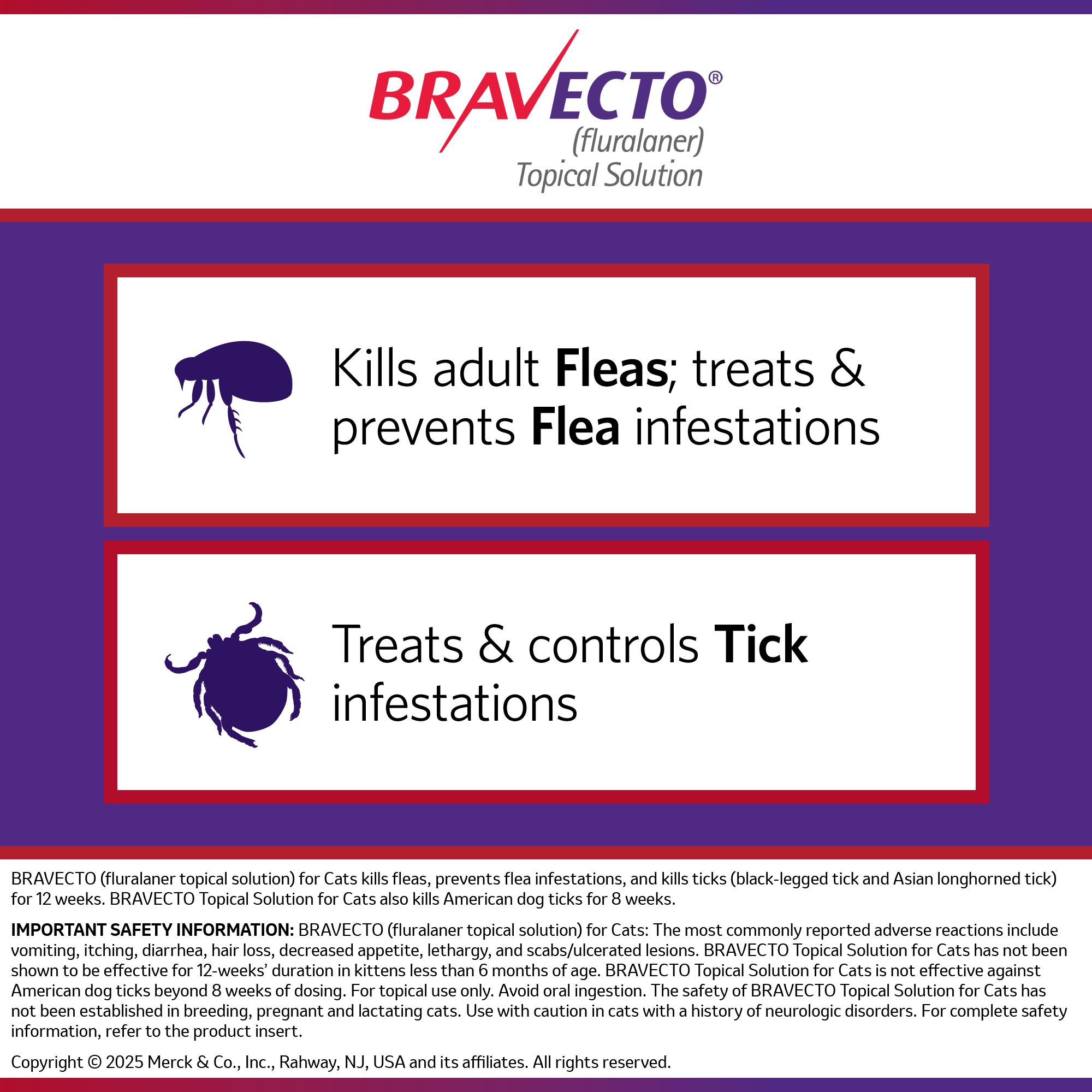 Bravecto Topical Solution for Cats, 6.2 - 13.8 lbs (Blue), 1 Dose, 12 Week Supply - thumbnail 4