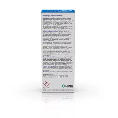 Product Bravecto Topical Solution for Cats, 6.2 - 13.8 lbs 250 mg Blue