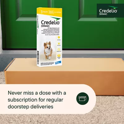 Product Credelio Flea & Tick Chewable Tablets for Dogs & Puppies 4.4-6 lbs (56.25 mg) Yellow