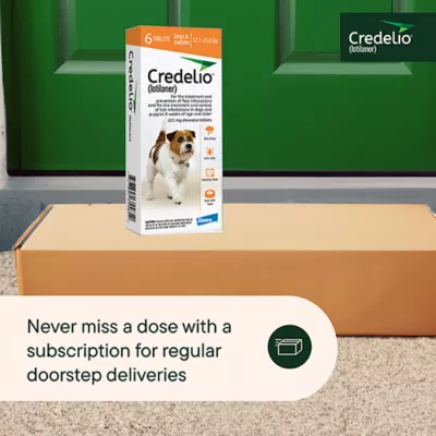 Product Credelio Flea & Tick Chewable Tablets for Dogs & Puppies 12.1-25 lbs (225 mg) Orange