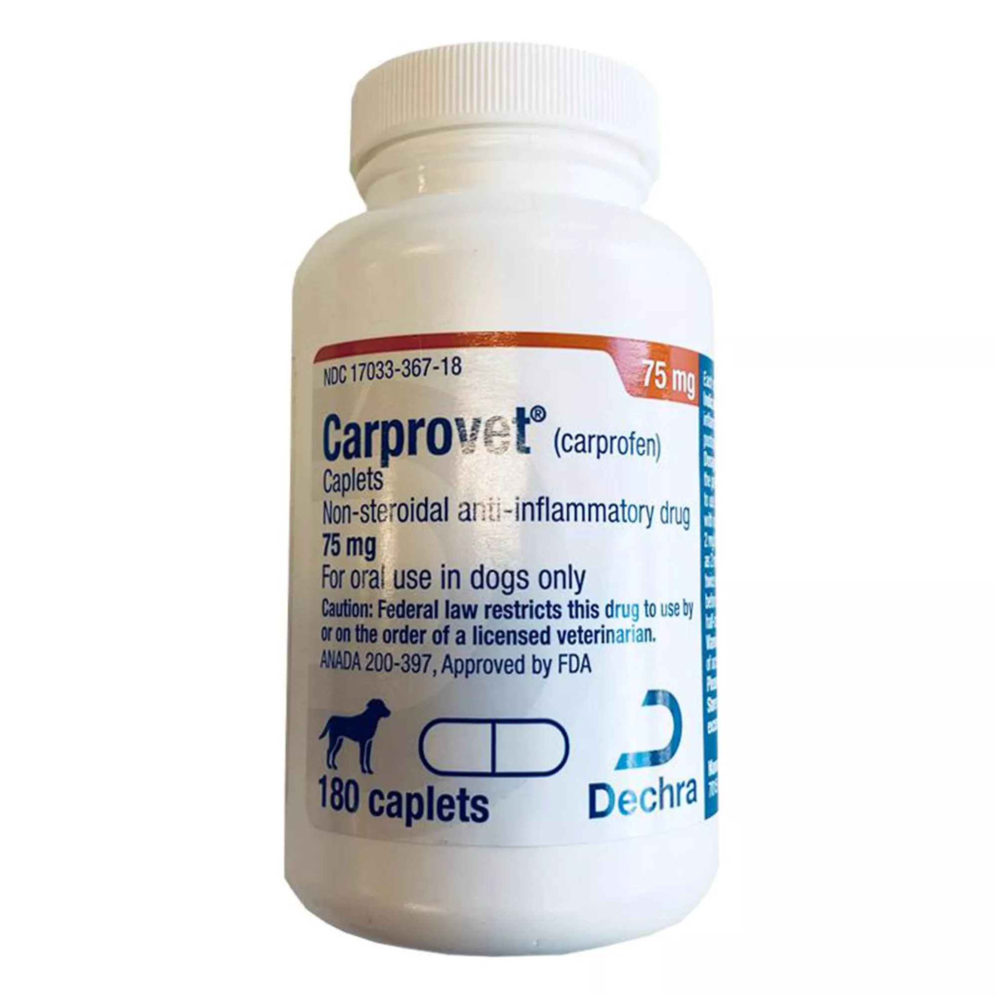 Carprovet (Carprofen) Caplets for Dogs - 75 mg