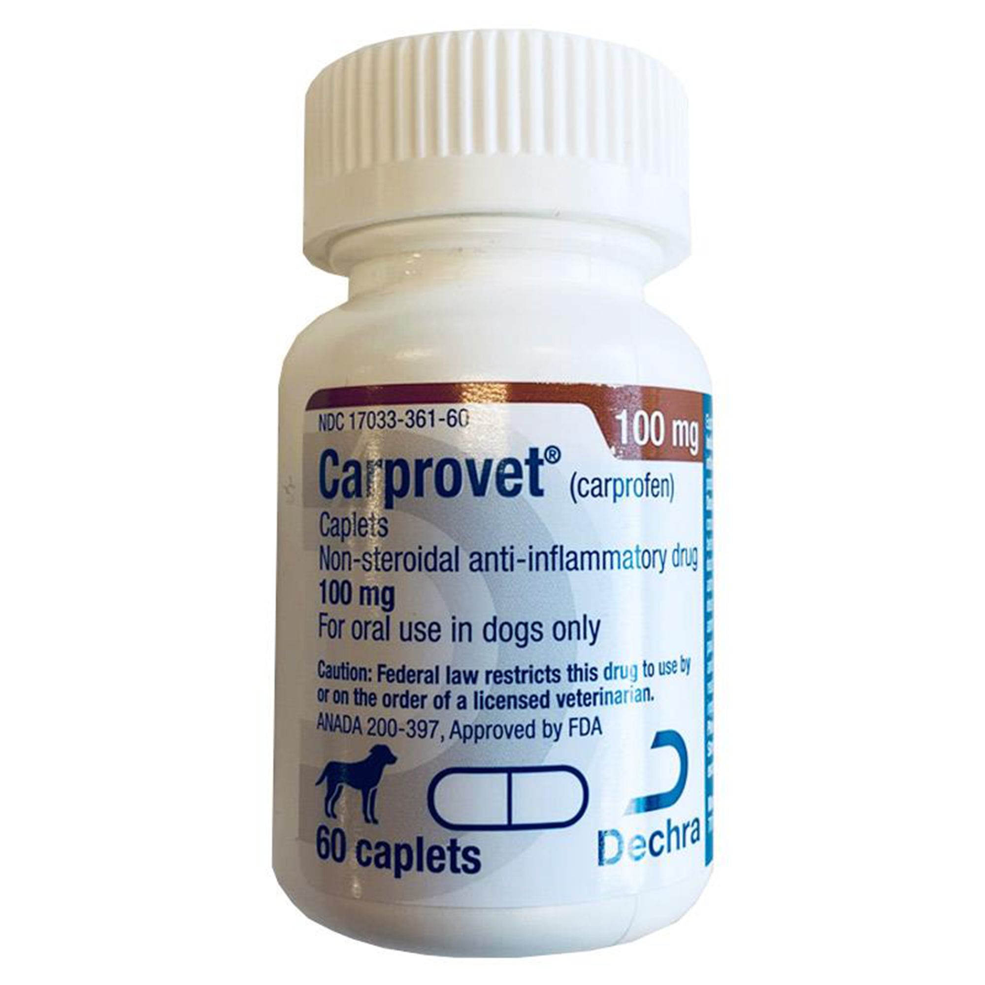 Carprovet (Carprofen) Caplets for Dogs - 100 mg | Pharmacy Arthritis