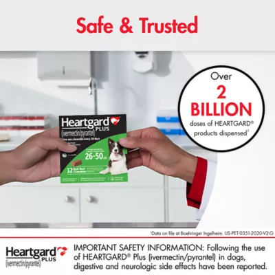Product Heartgard Plus Chewables For Dogs 26-50 lbs Green